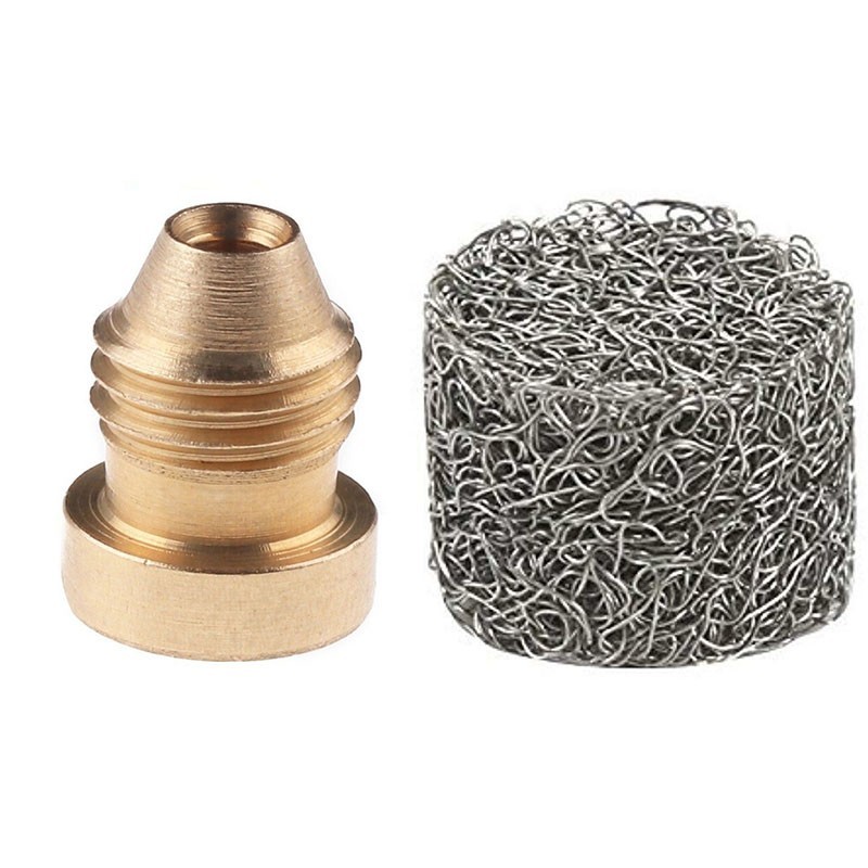 1x Stainless Steel Foam Maker & 1x NPT Male Screw Orifice Nozzle Tip Accessories