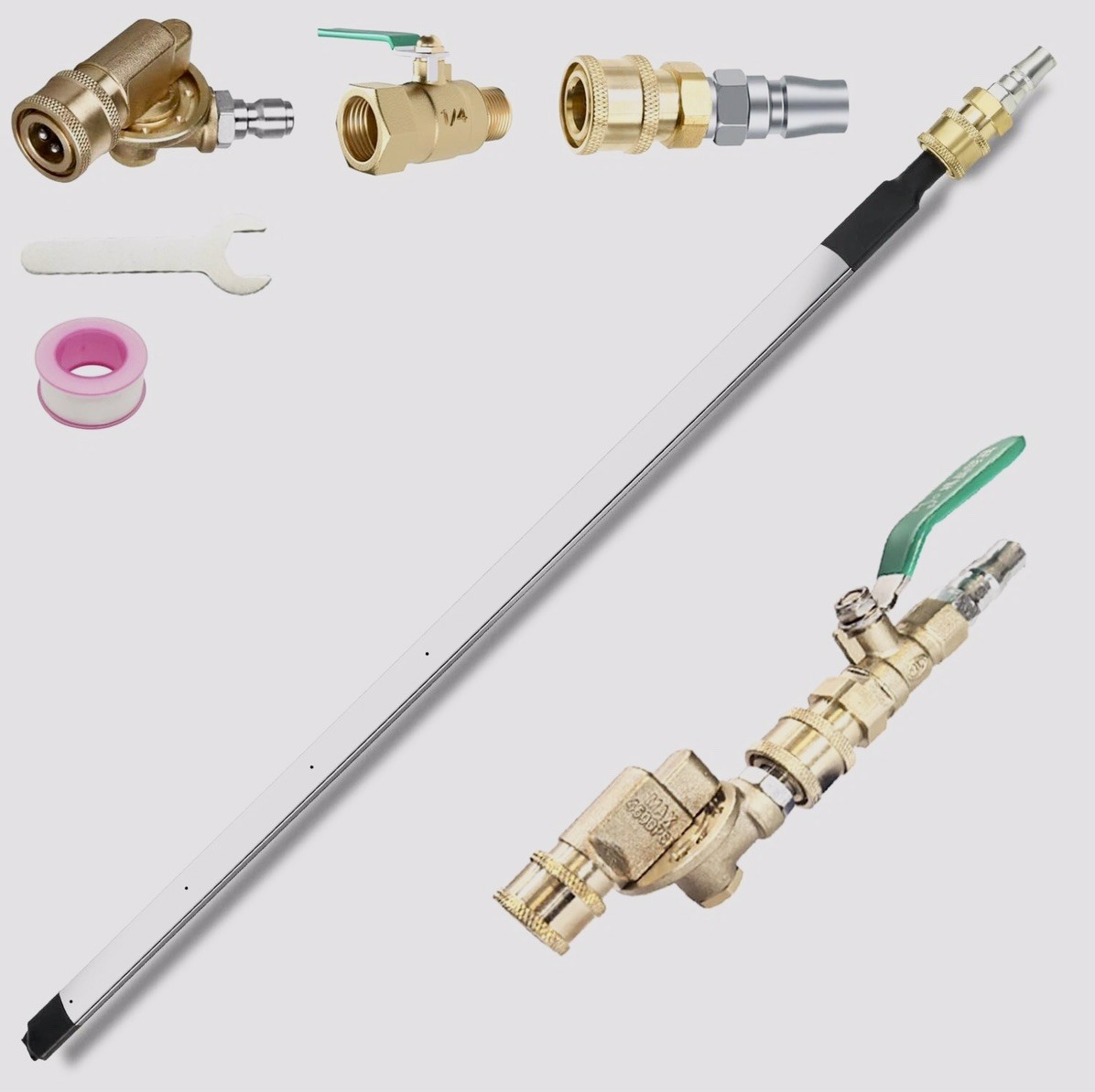 Radiator Cleaning Wand Stainless Steel Pressure Washer Tool for Cars Trucks RV’s