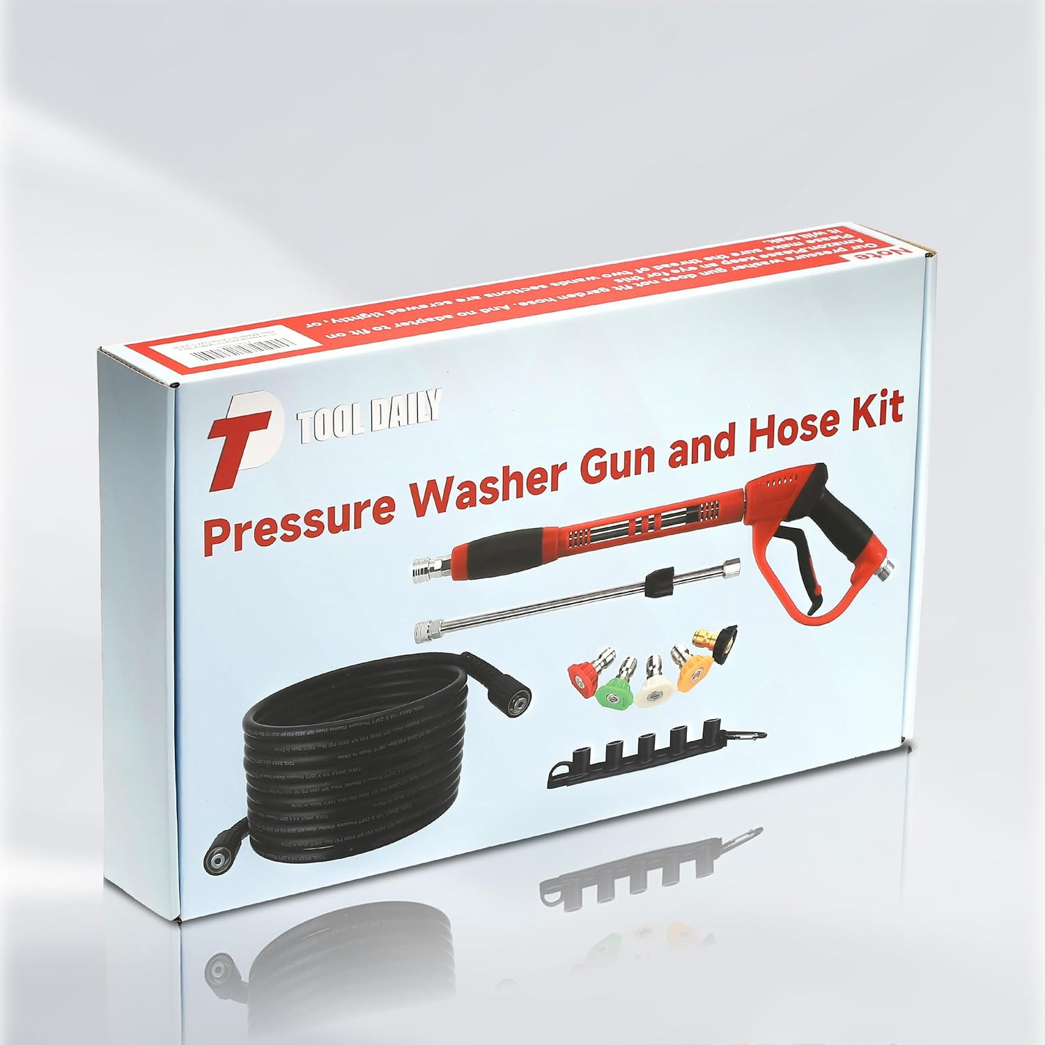 Pressure Washer Gun and Hose Kit, 25 FT Power Washer Hose and Replacement Wand E