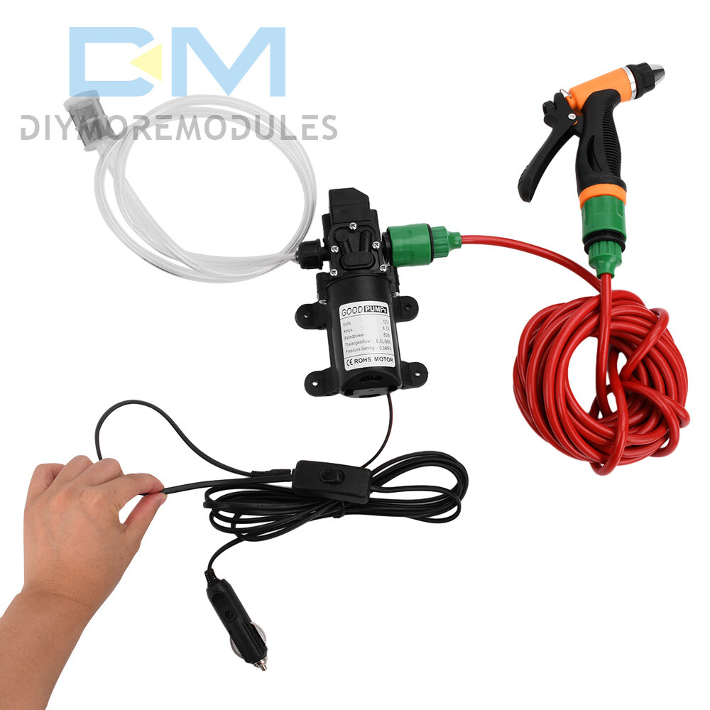 DC12V Portable Car High Pressure Washer Water Wash Cleaner Pump Kit Self-Priming