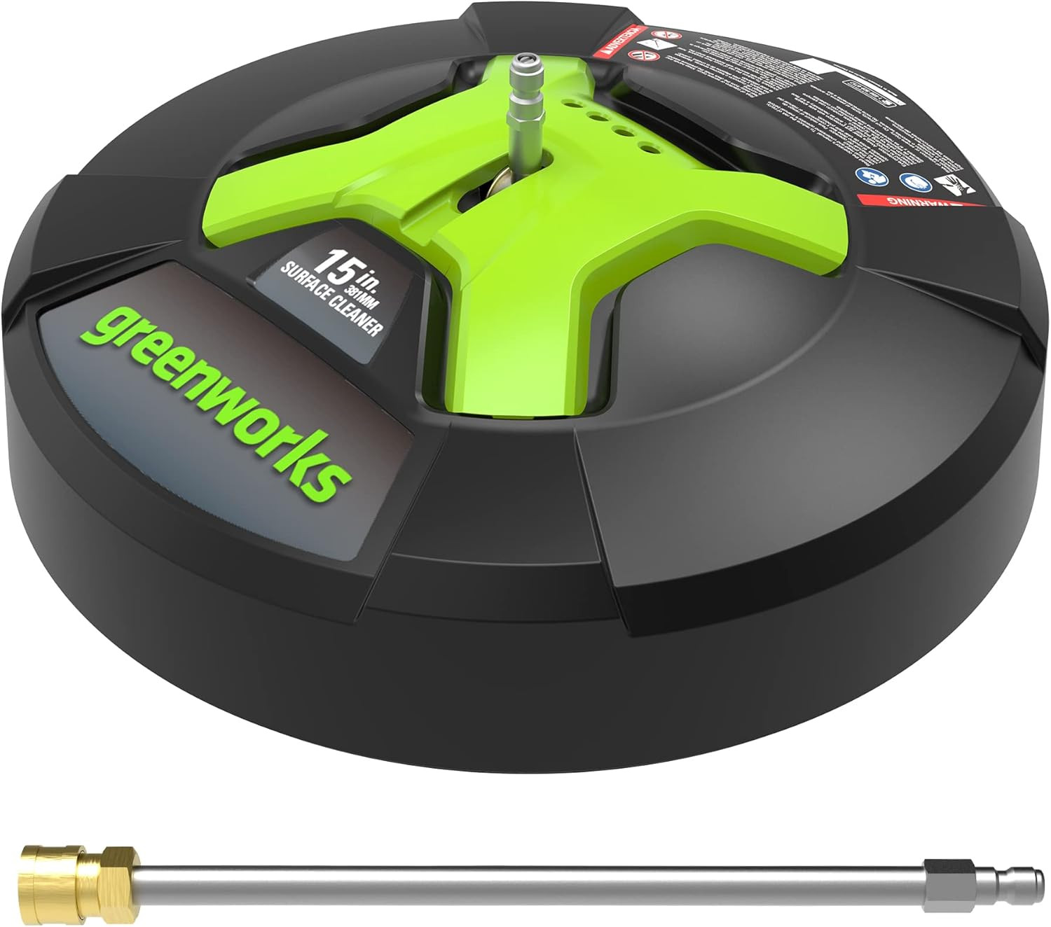 15″ Green Surface Cleaner with Extension – Effortless Cleaning Power