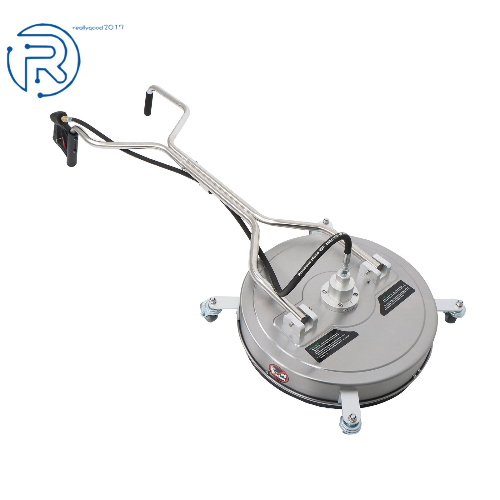 20″ Pressure Cleaner Quick Connect Surface Cleaner 6000 psi w/ Handles & Wheels