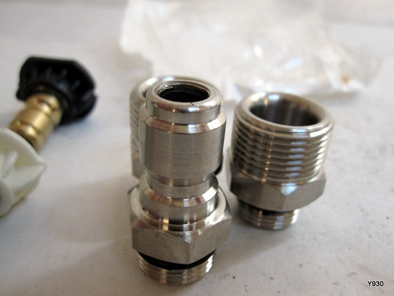 1/4″ Stainless Steel Quick Connect Spray Nozzle 7 Piece Kit