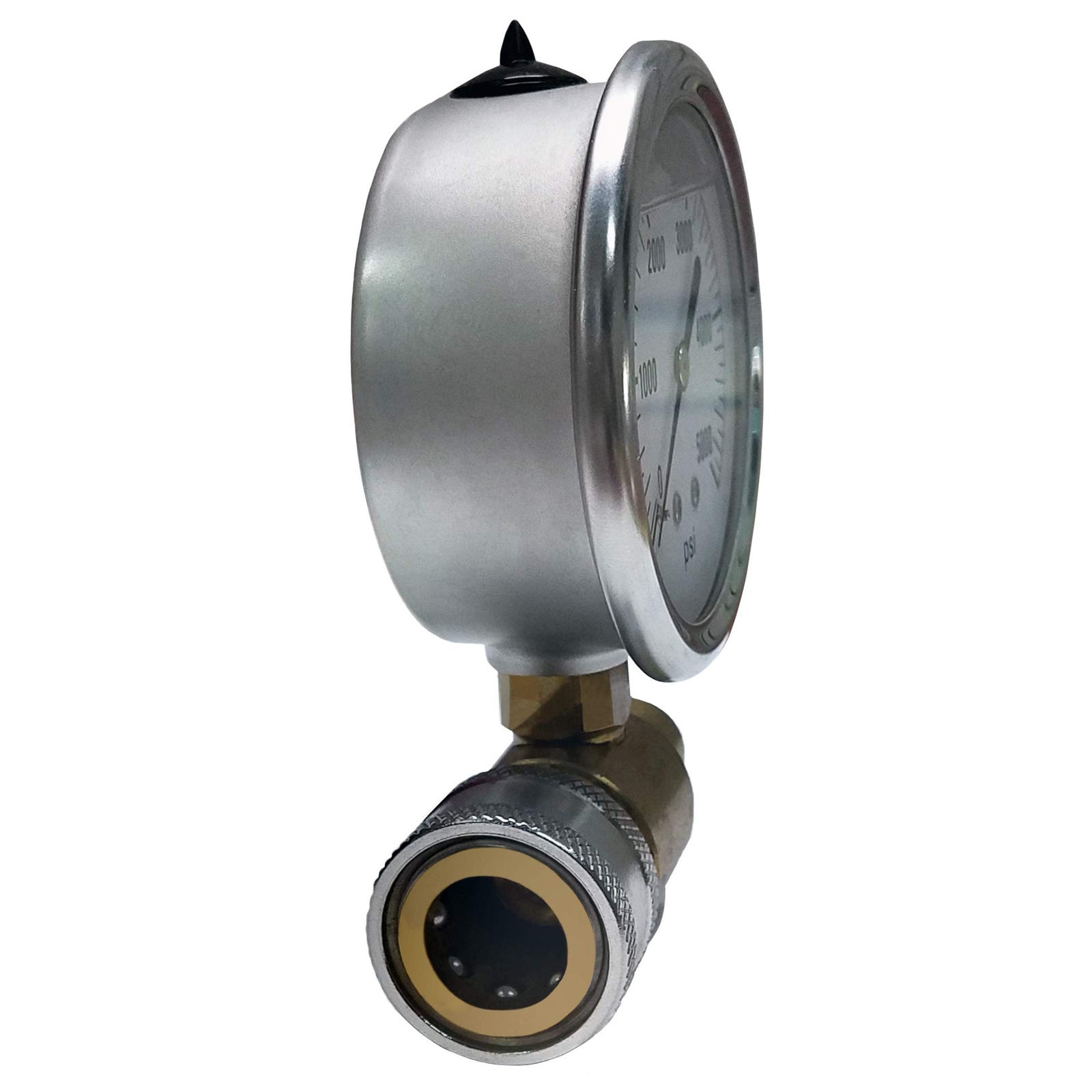 5000 Psi Pressure Gauge Kit With 3/8″ Fpt Quick Coupler Socket And 3/8″ Mpt Quic