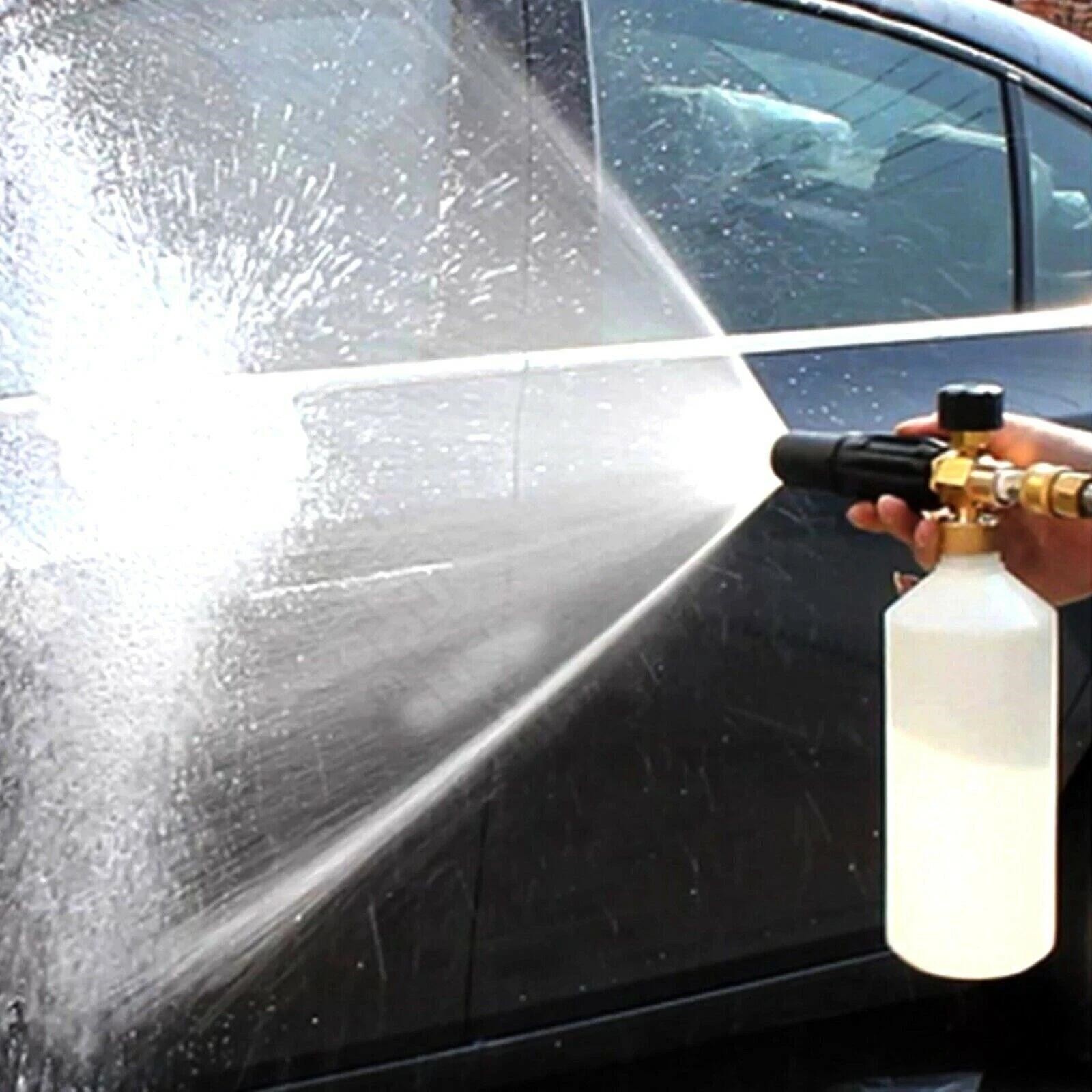 Snow Foam Lance Car Pressure Washer Gun Soap Cannon 1/4″ Spray Jet Bottle Kit US