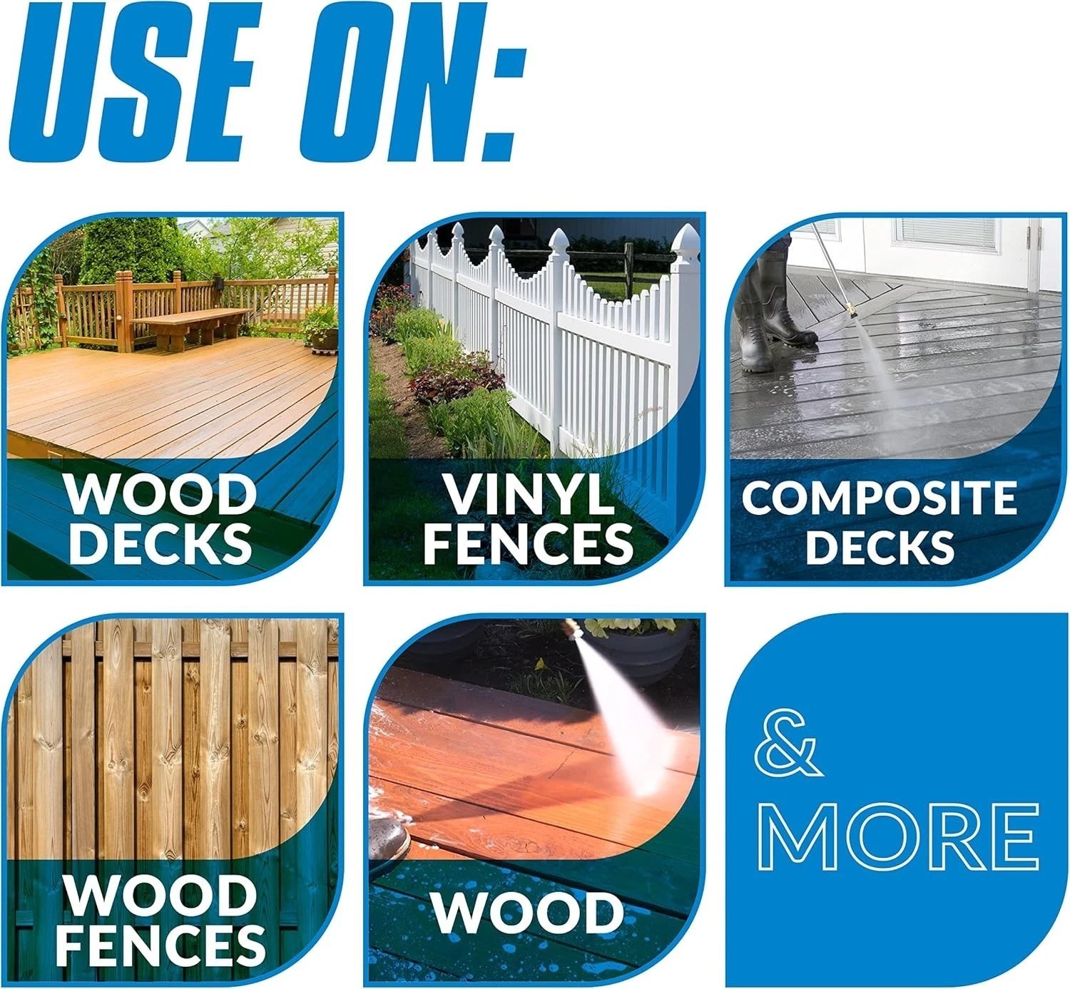 Oxy Solve Deck & Fence Cleaner – Eco-Friendly Pressure Washer Solution 128 Fl Oz