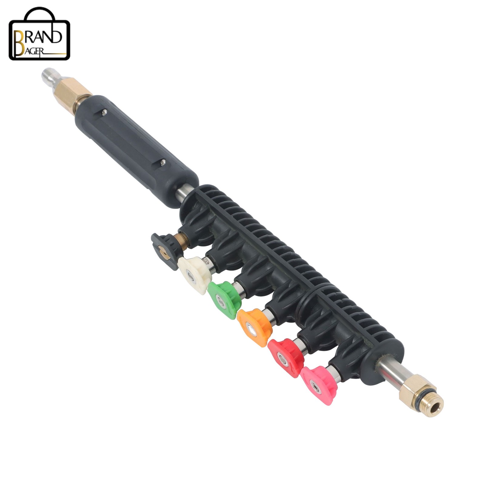 9 Pack 4000 Psi High Pressure 1/4 Inch Quick Connect Water Gun Extension Rod Set