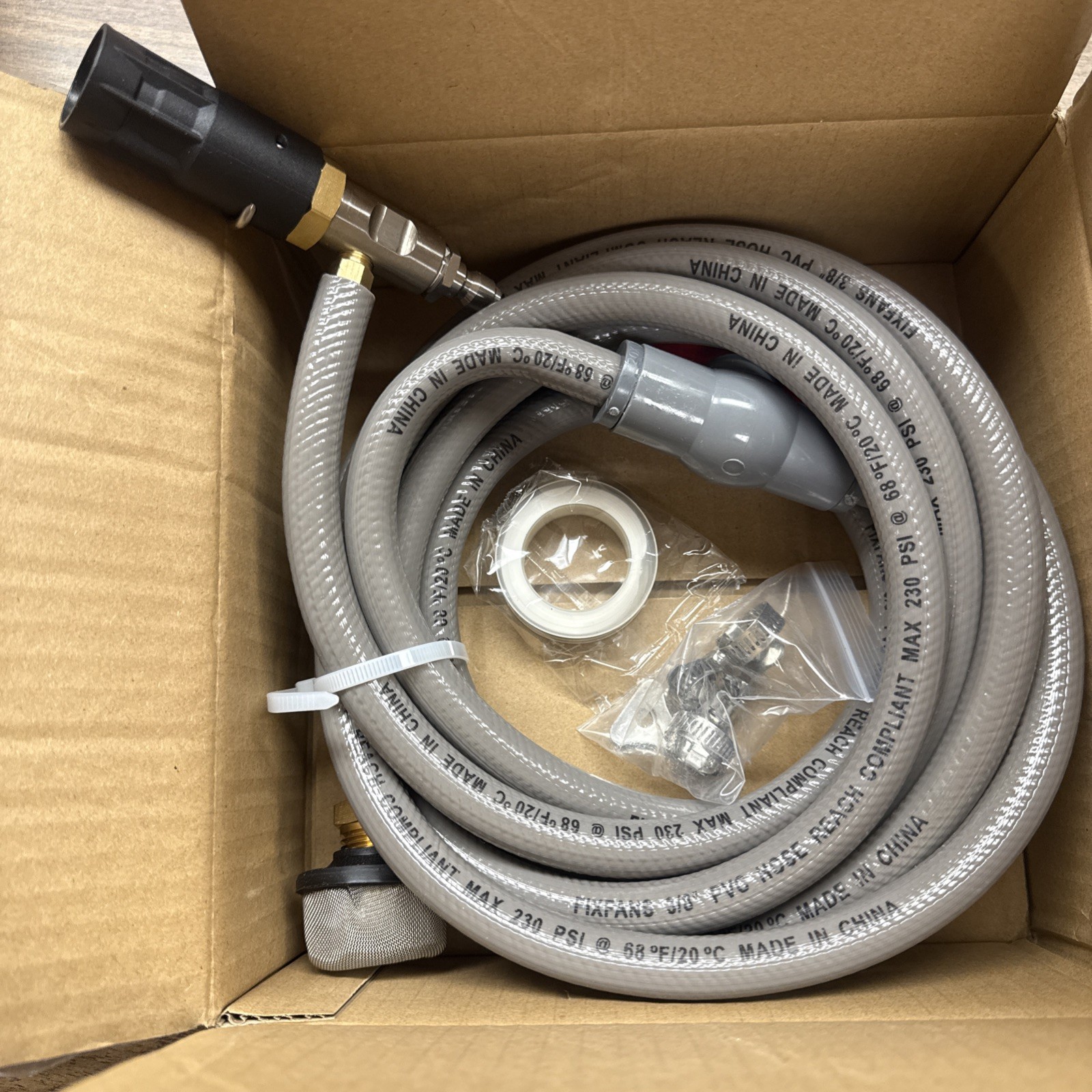 Adjustable Long Range Nozzle for Pressure Washer 4-4.5 GPM Kit 1/4” Connect