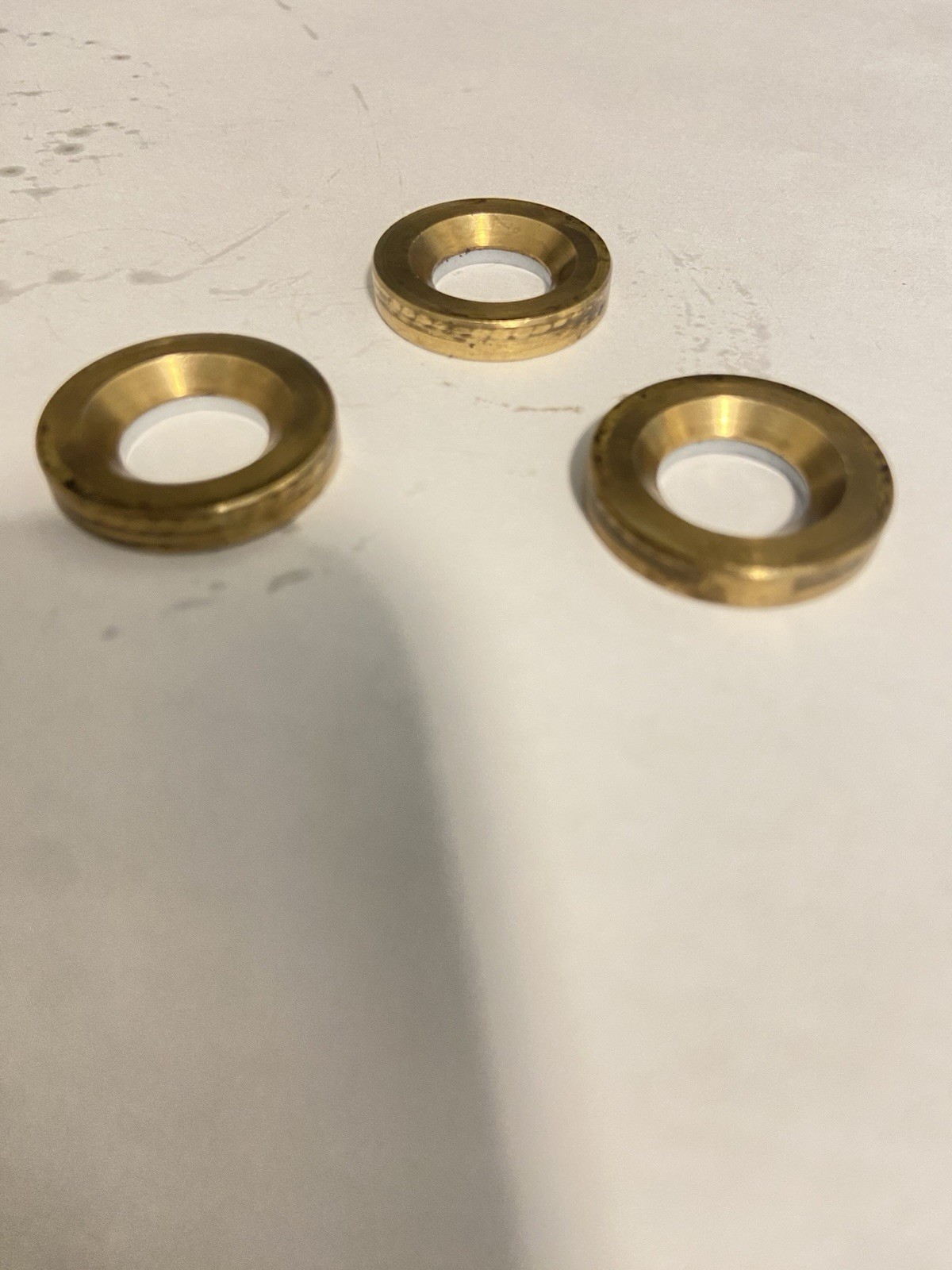Karcher 3 x Used Brass Washer With Inserts For Pressure Washer K2400 HH