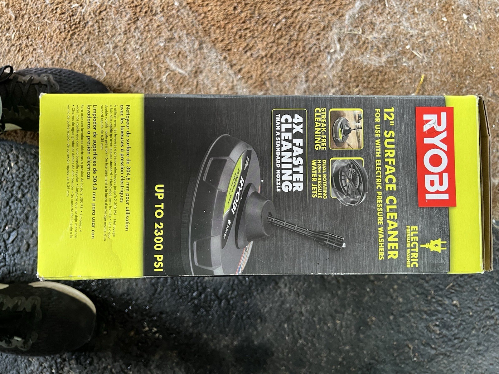 Ryobi 12 in 2300 PSI Electric Pressure Washer Surface Cleaner RY31012 USED