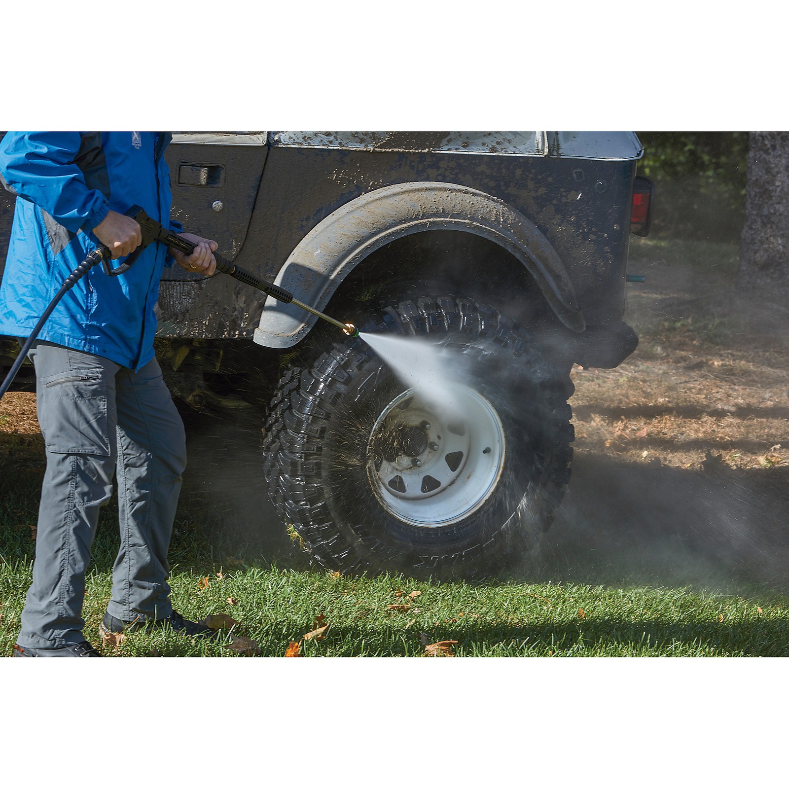 Powerhorse Gas Hot Water Pressure Washer with Diesel Heater, 4000 PSI, 4 GPM,