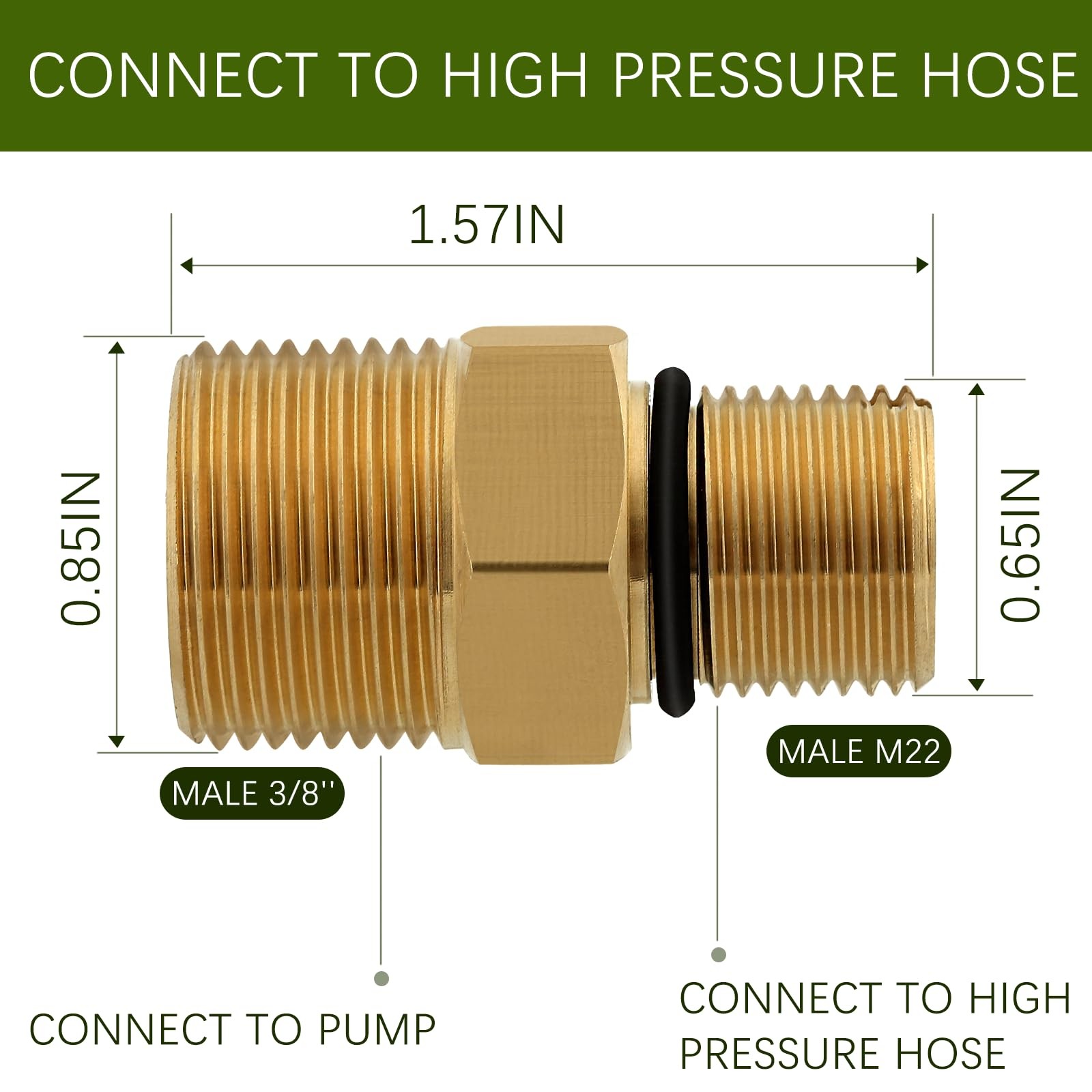 Pressure Washer Connector Fitting Replacement for Simpson Cleaning 510005 Gas