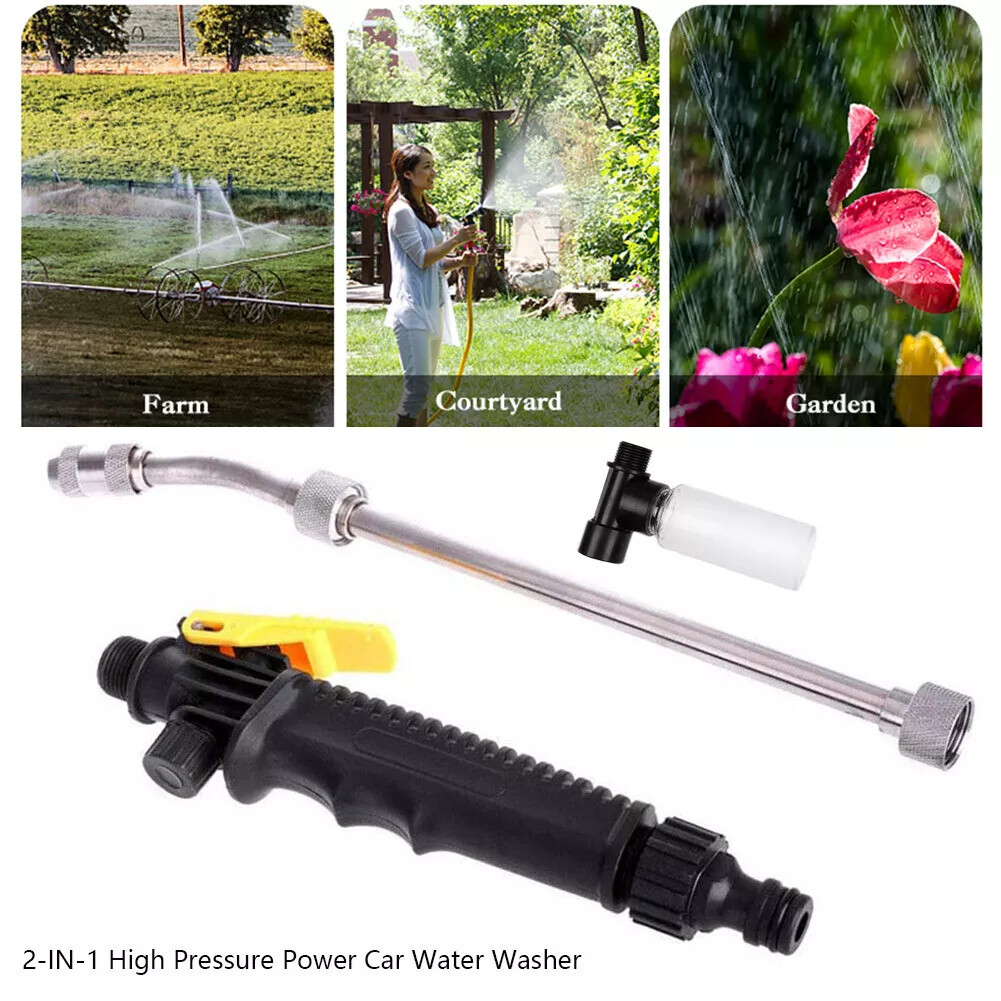 High Pressure Washer Water Spray Gun Nozzles Wand Attachment Garden Hose Cleaner