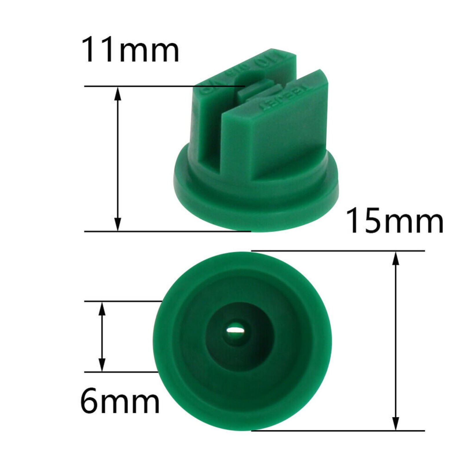 Flat Fan Spray Nozzles Spraying Tips 110 Degrees6 Colors Deflector 0.2-0.5 Mpa