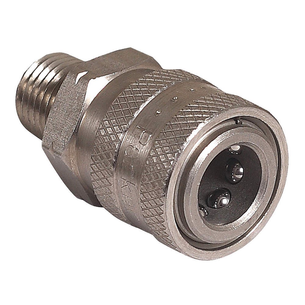 MI-T-M 17-0020 Quick-Connect Coupler,1/4 (M) x 1/4 35Z907