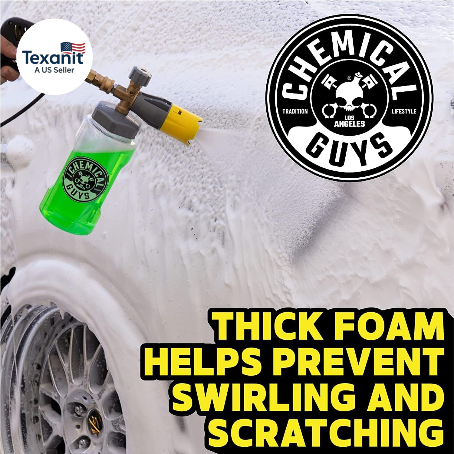 Big Mouth Max Release Foam Cannon – Foam Cannon for Pressure Washer for Car Wash