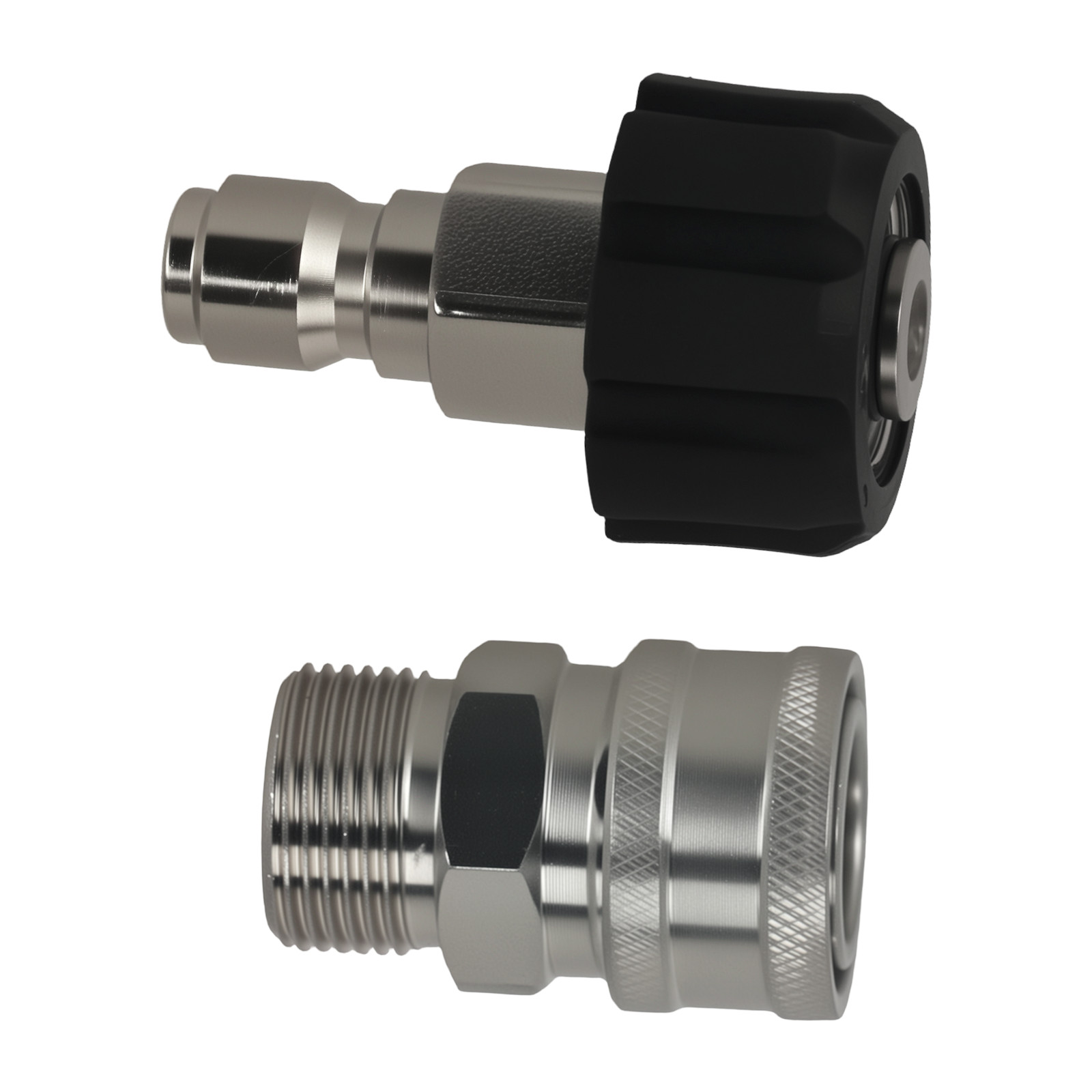 Pressure Washer Coupler Fitting M22-14mm Thread to 3/8″ Quick Connect Stainless