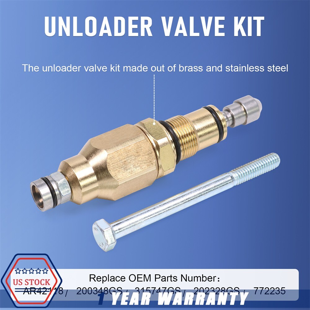 Unloader Valve NEW For RMW RMV SRMW Series Pumps Repls 315747GS 200348GS AR42118