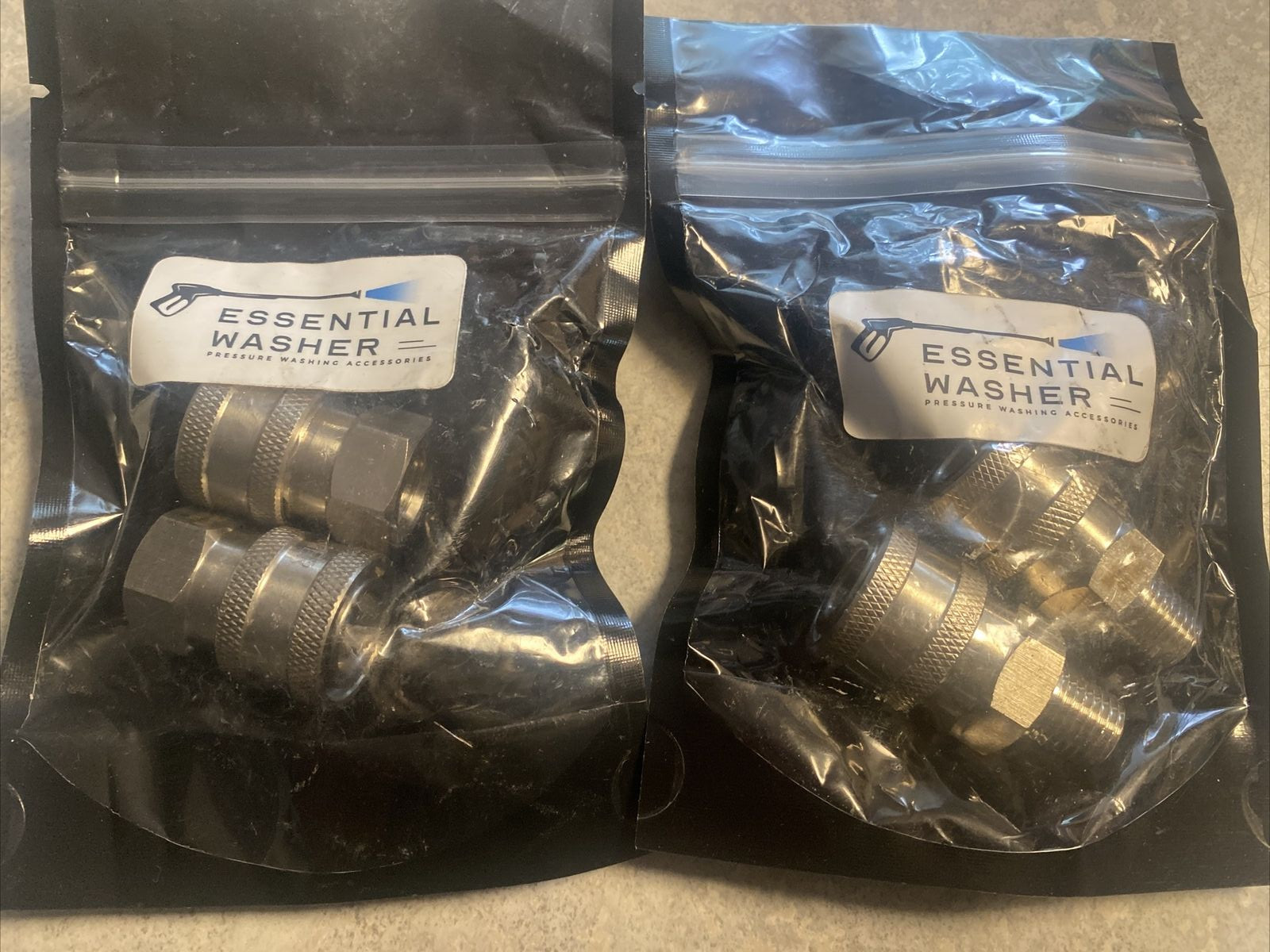 Essential Washer Quick Connect Fittings Stainless Steel 1/4″ QC Sockets