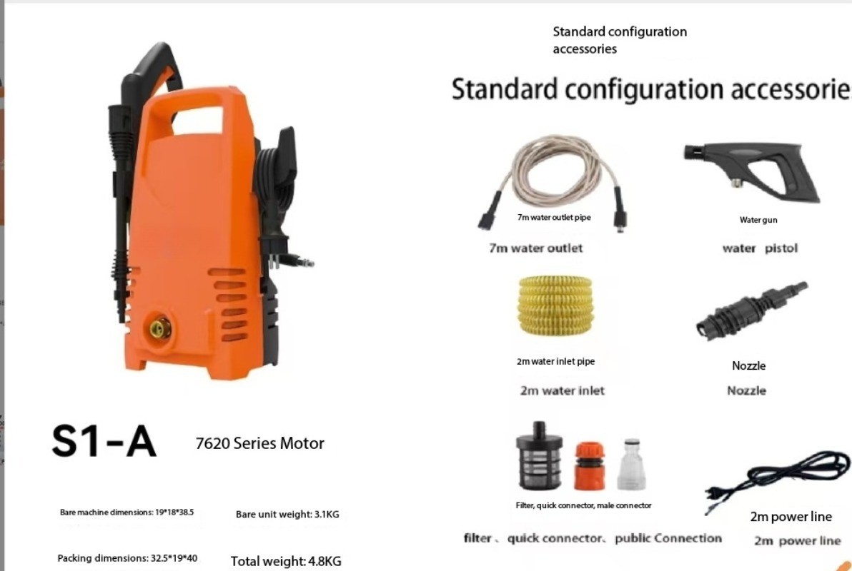 Home Use 220V High-Pressure Car Wash Machine – Fully Automatic Cleaning System
