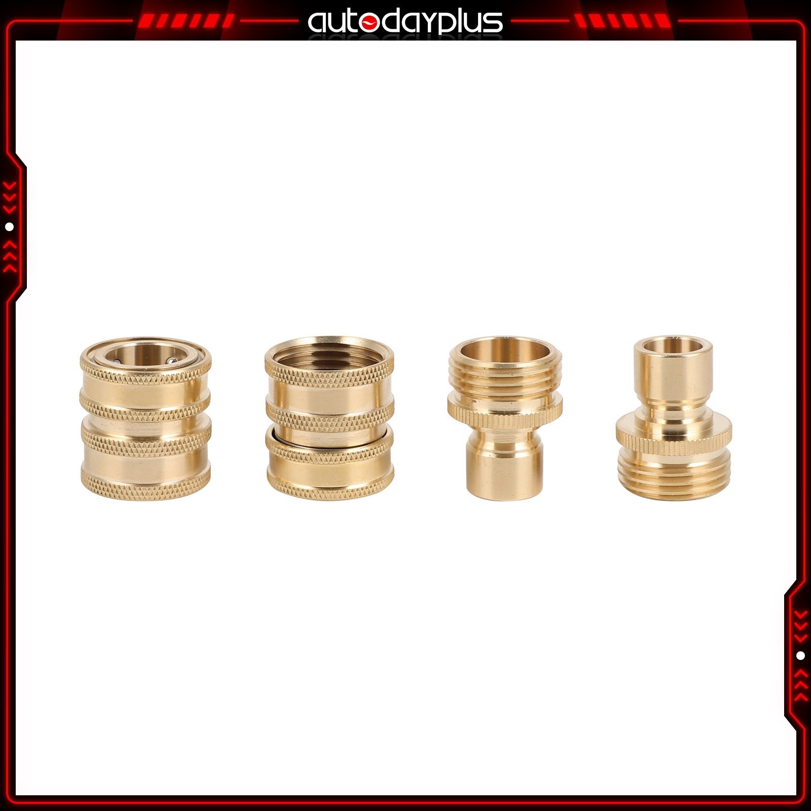 ✅ New 3/4″ Garden Hose Quick Connect Water SOLID Brass Female Male Connector Set