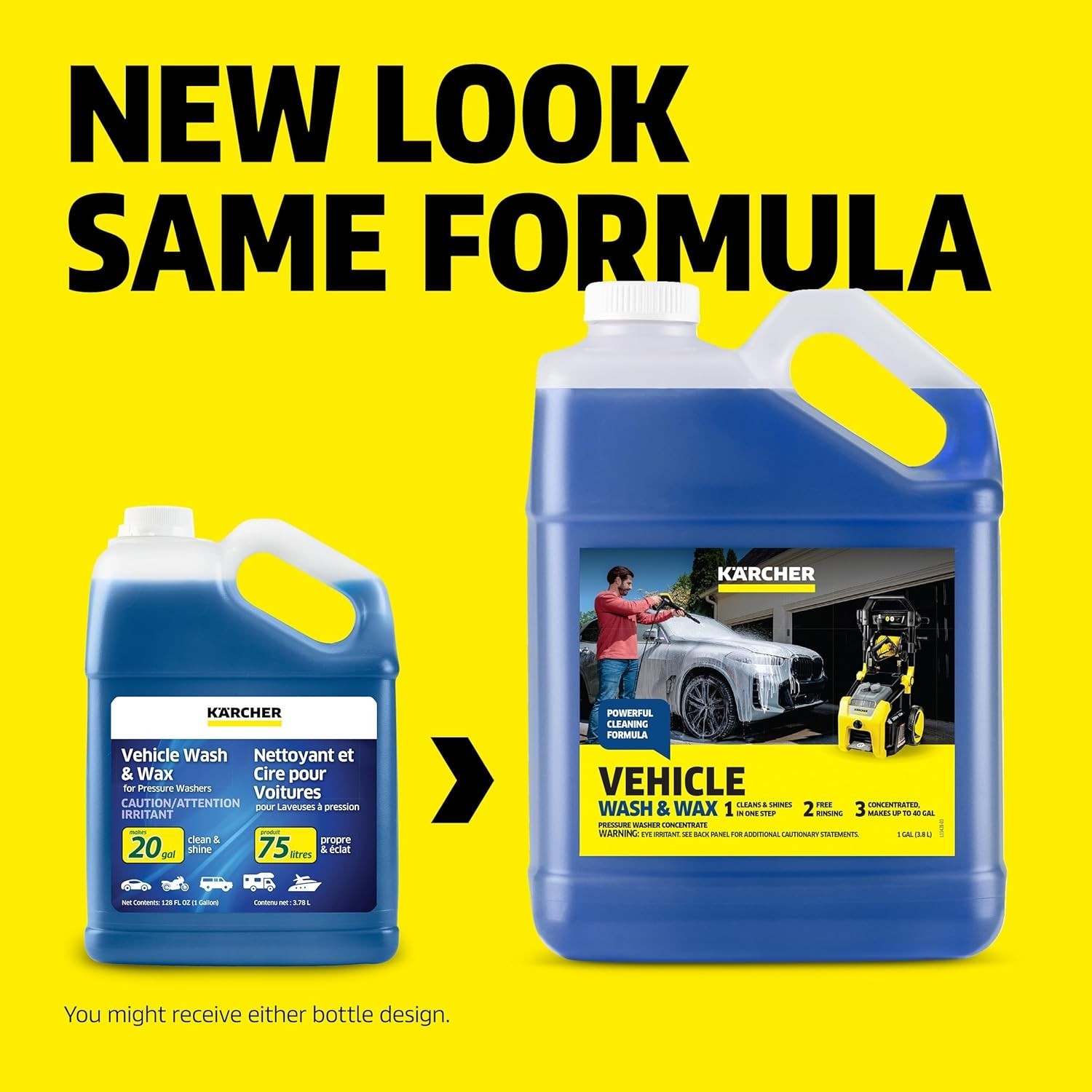 Ultimate Vehicle Wash & Wax Concentrate – Compatible with Most Pressure Washers