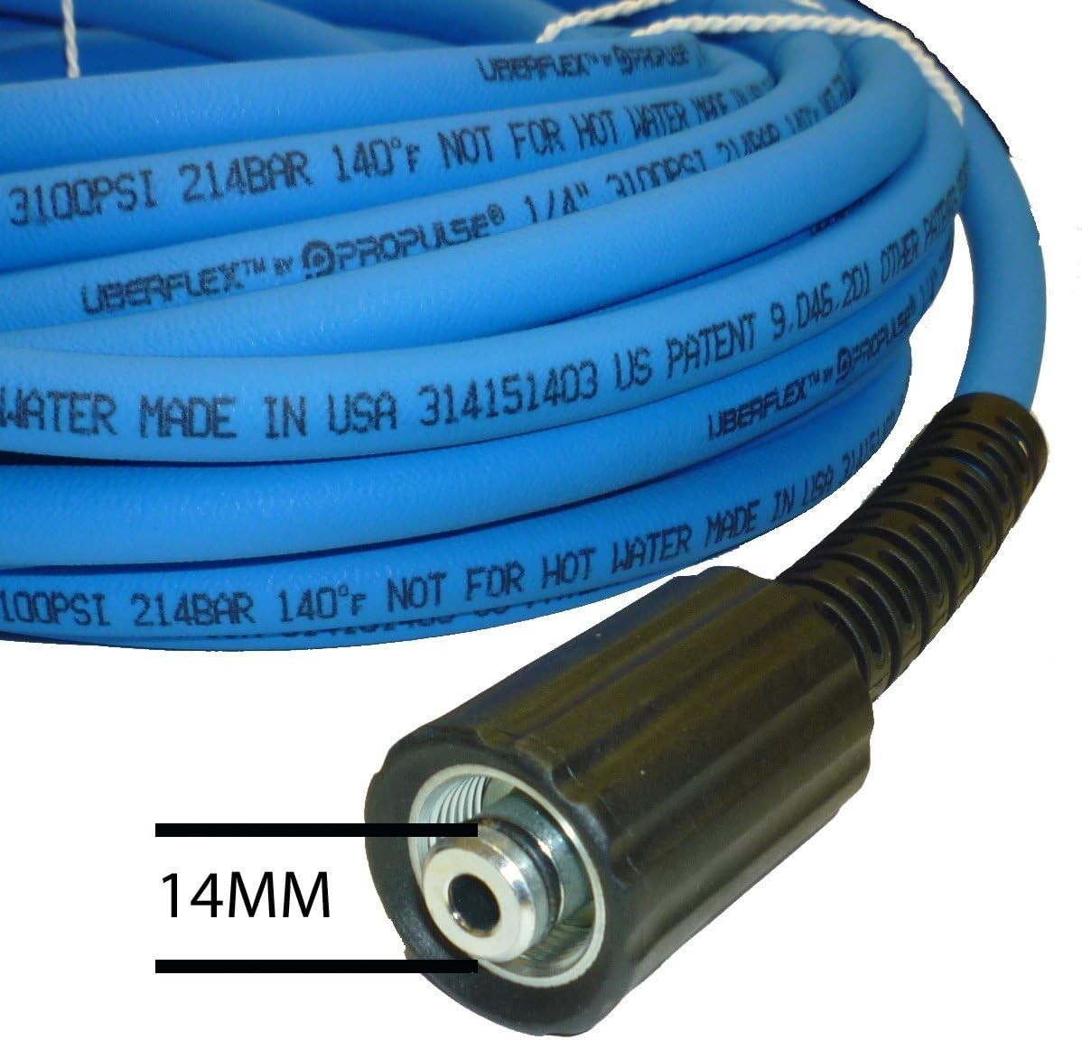 UBERFLEX Kink Resistant Pressure Washer Hose – 25 Feet