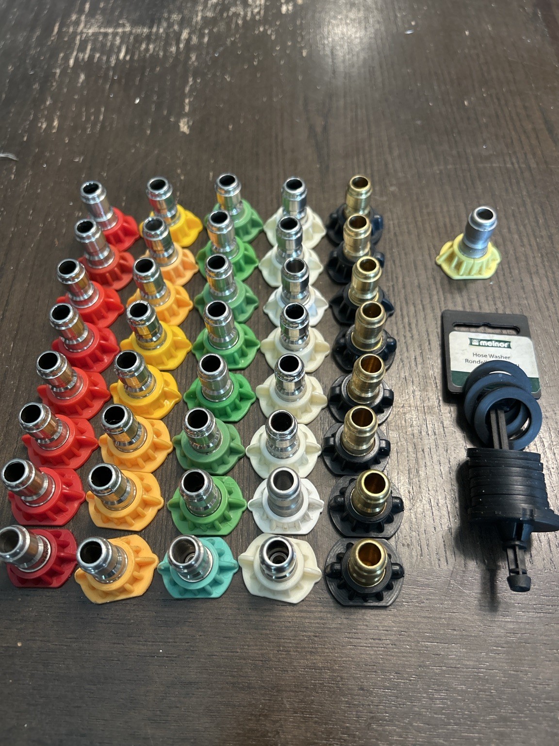 41 Pressure Washer Nozzle Tip Set – 8 Complete 5-Tip Sets + 10 202S Hose Washers