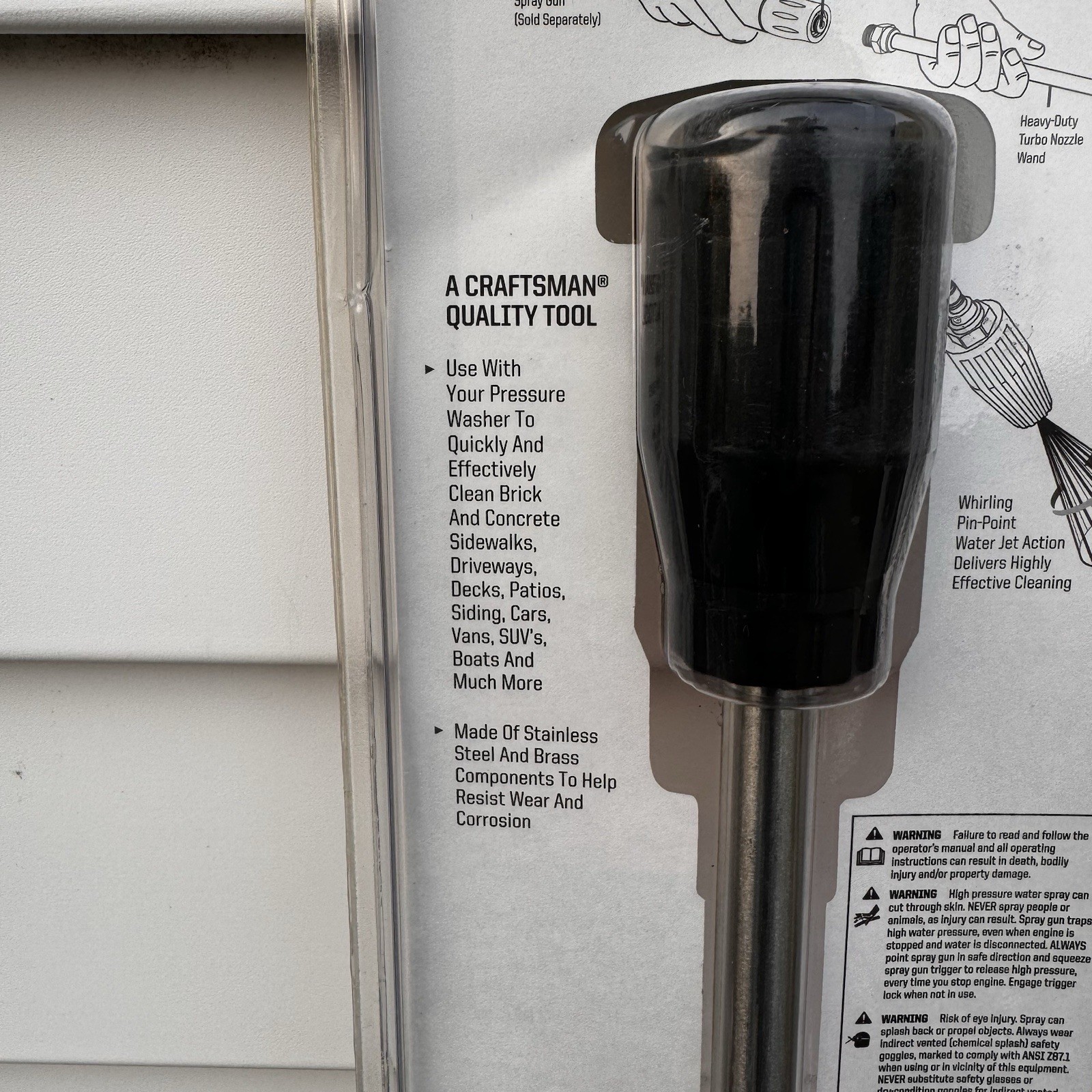 Craftsman Pressure Washer Heavy Duty Turbo Wand 7175123 New Old Stock