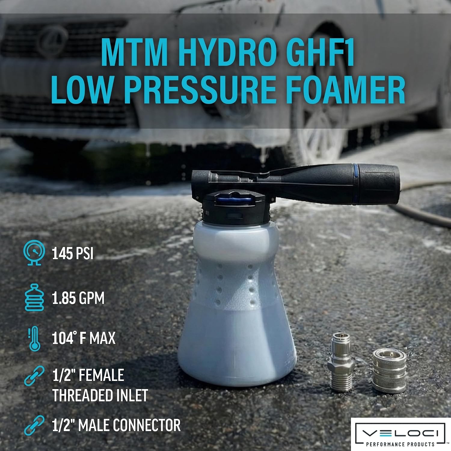 Veloci Performance MTM Hydro GHF1 Low Pressure Garden Hose Foamer