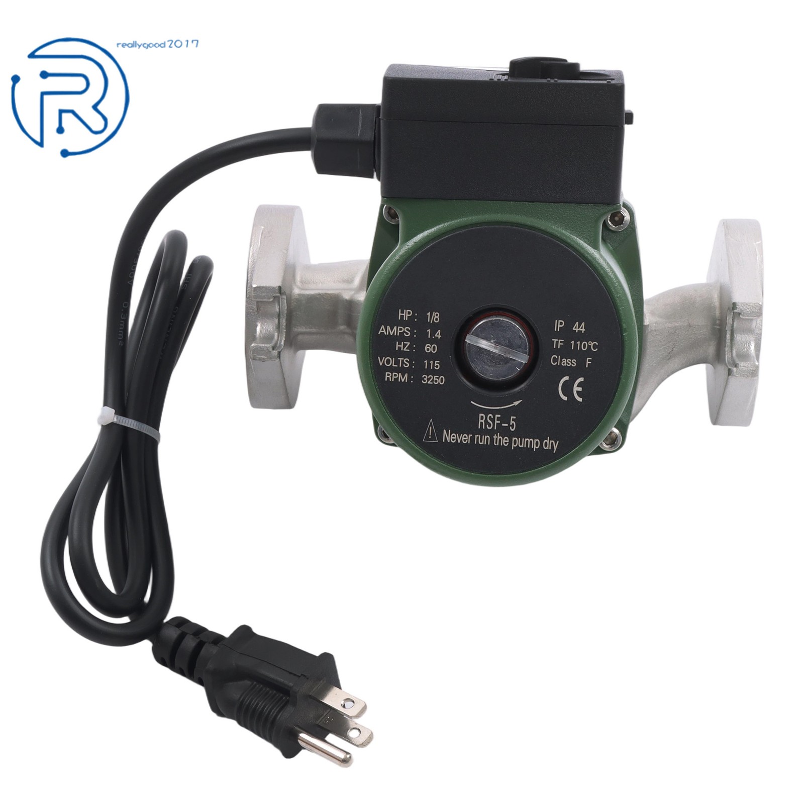 115V 10GPM Flanged High Velocity Cartridge Circulator Pump 1/8HP Replace# 009SF5