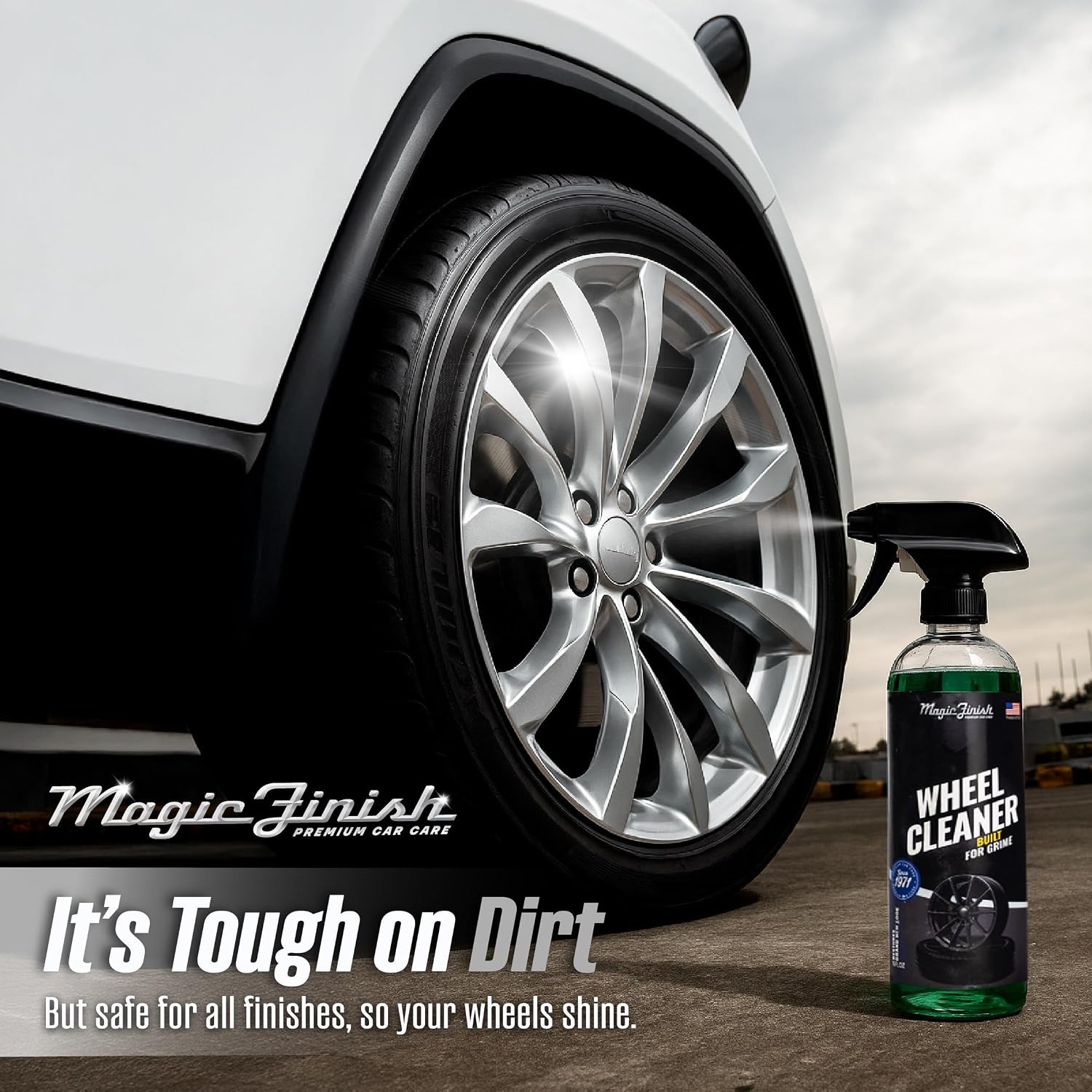 Magic Finish Wheel Cleaner (16 fl oz) – Premium Wheel Cleaner Spray for Brake Du