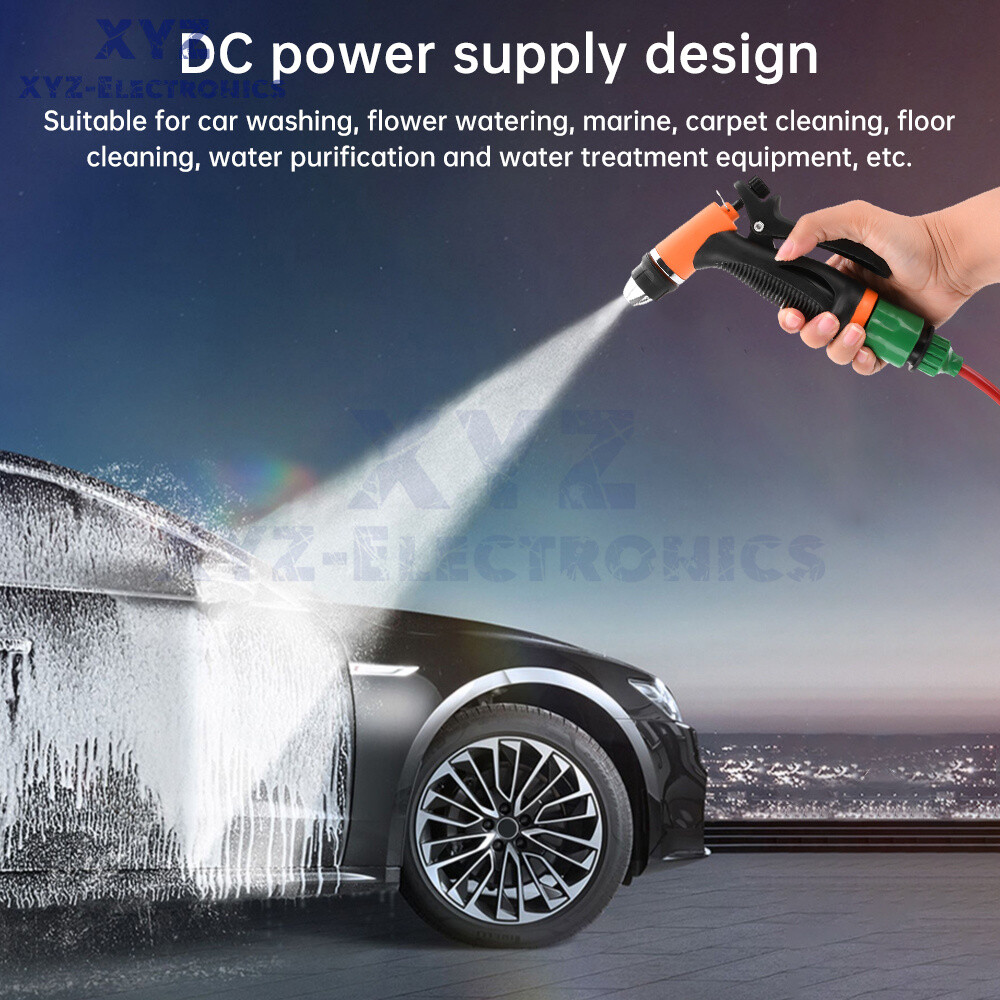DC12V 80W High Pressure Self-Priming Car Portable Washer Water Pump Kit