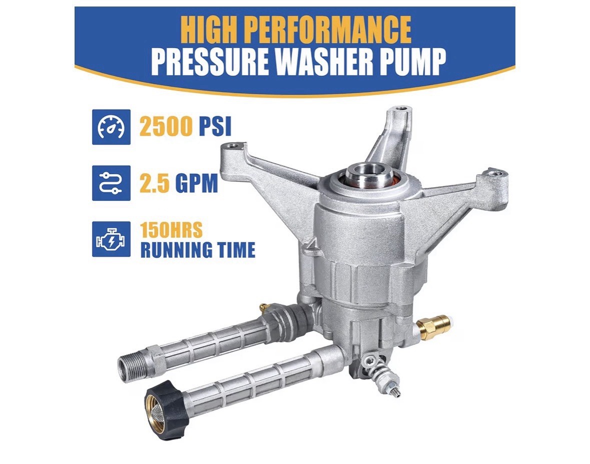 TOOLCY 7/8″ Shaft Vertical 2500 psi High Pressure Washer Pump 2.5 GPM