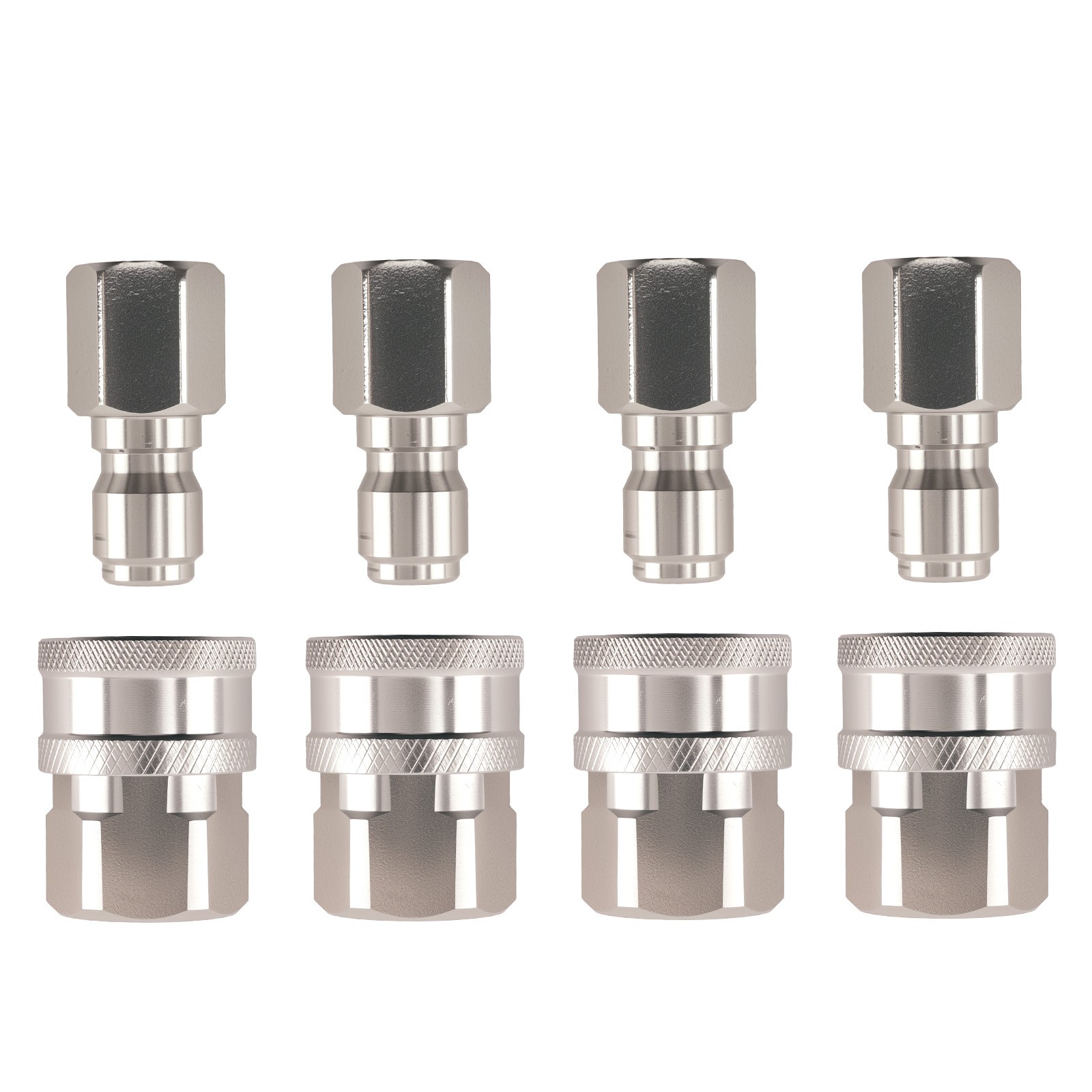 NPT Quick Socket Adapter 3/8″ for Pressure Washer Hose Valve Cleaner 8PCS