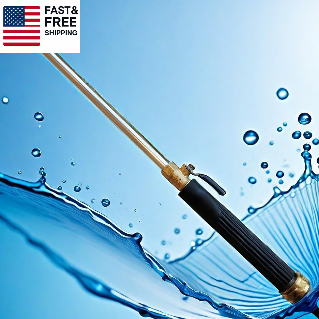 Upgraded Pressure Washer Wand, Brass Water Jet Nozzle for Garden Hose, Hydro H