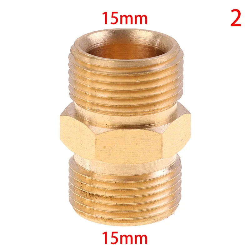 High Pressure Washer Hose Extension Connector Adapter, M22 14Mm & 15Mm Male Thre