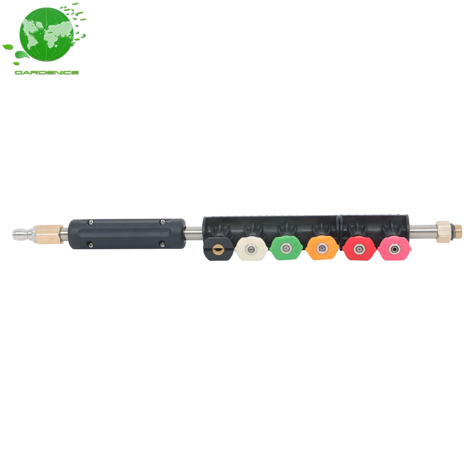 9 Pcs 1/4 In 4000 Psi High Pressure Washer Extension Wand 97 Feet Water Gun