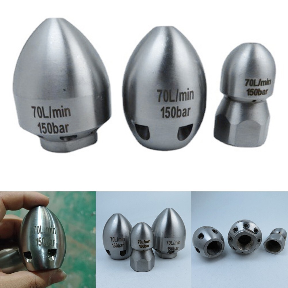 G1/2inch Pressure-Drain Jetter Hose Nozzle Flusher Pipe Nozzles For Heavy Dirty
