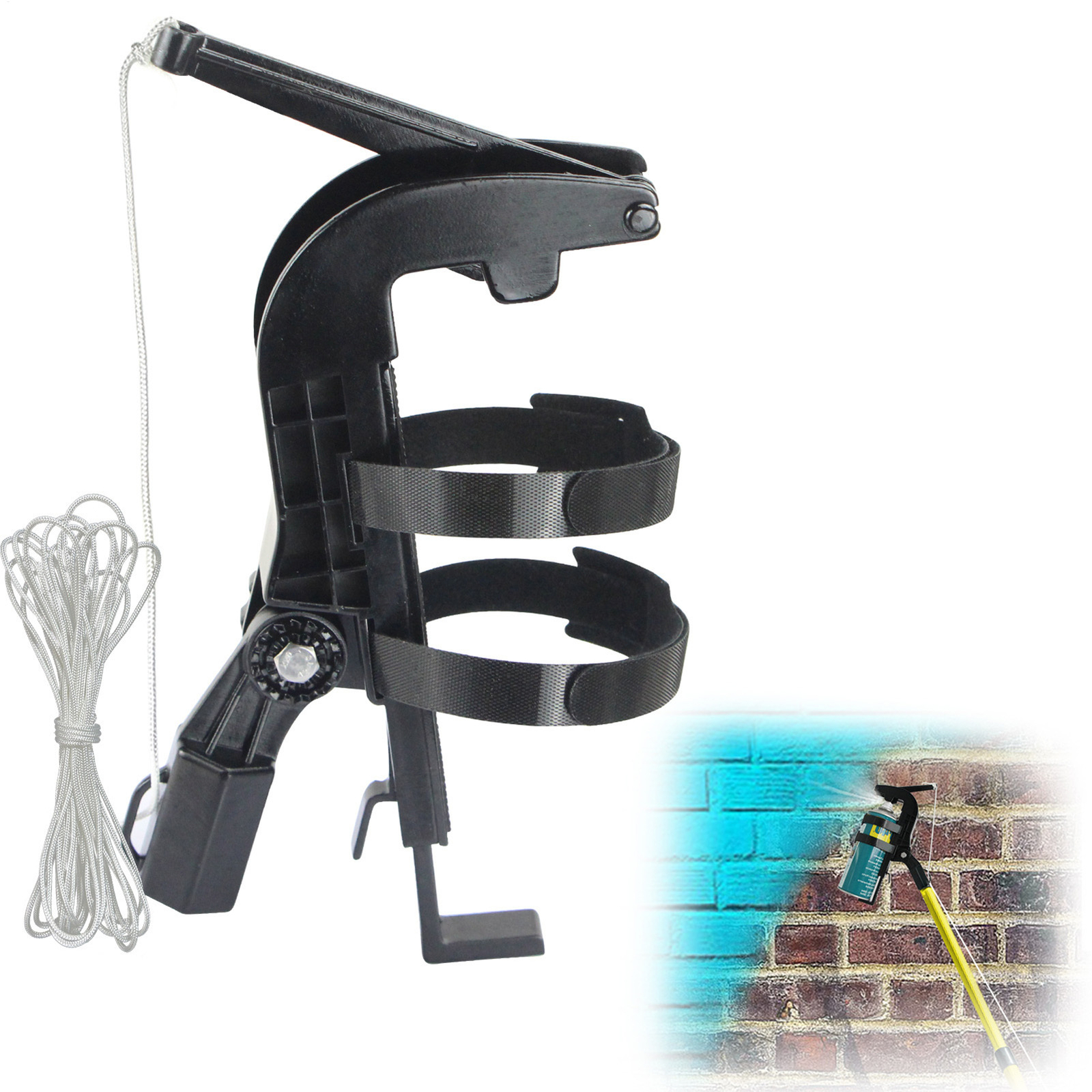 Adjustable Spray Can Extension Pole Adaptor Customizable Angles Up To 140