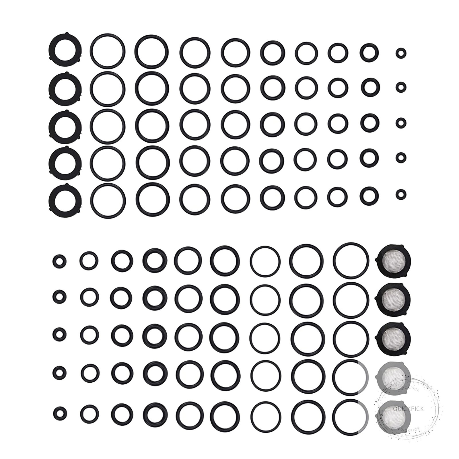 High Pressure Washer O Ring Kit, Replacement Rubber Ring for Power Washer,