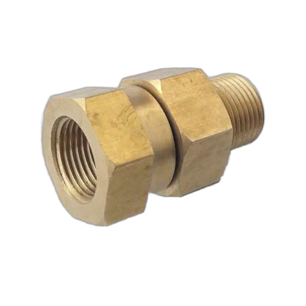 Solid Brass Live Swivel 3/8 NPT x 3/8 NPT Pressure Washer 3200 PSI