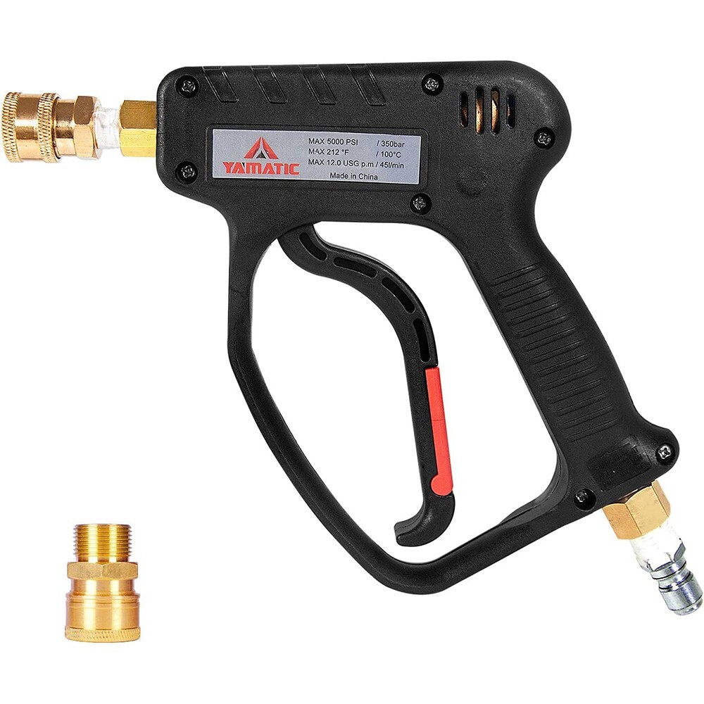 YAMATIC 5000 PSI Pressure Washer Gun 3/8″ M22-14mm Inlet 12 GPM with Swivel