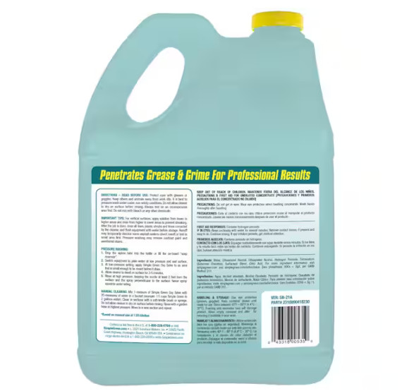 1 Gal. Oxy Solve Total Outdoor Pressure Washer Concentrate