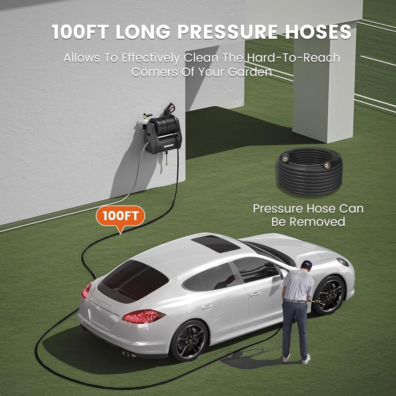 Giraffe Tools Electric Pressure Washer Power Washer 100FT Max 2900 PSI, 2.2 GPM