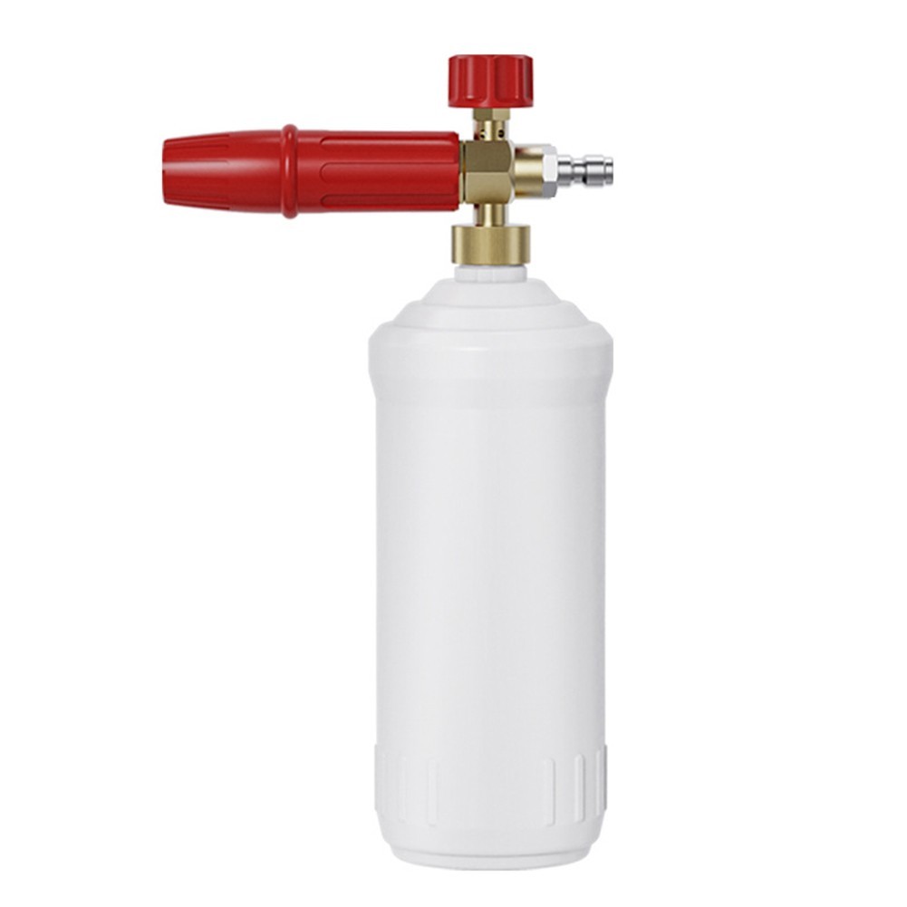 For Pressure Washer Snow Foam 1L Pot Adjustable Nozzle and 14 Quick Connect