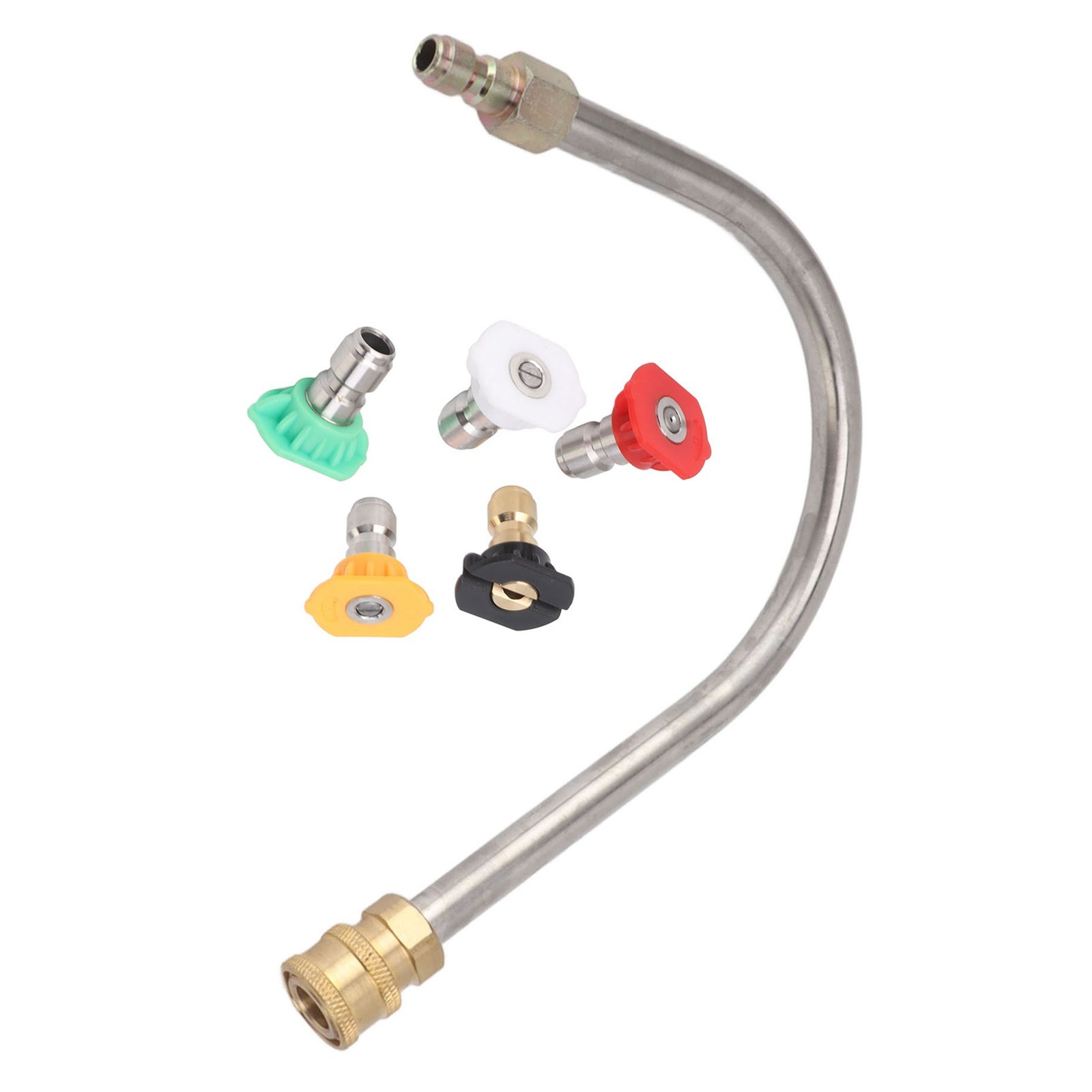 Pressure Washer Extension Wand Stainless Steel Brass 4000psi 1/4 Inch Quick