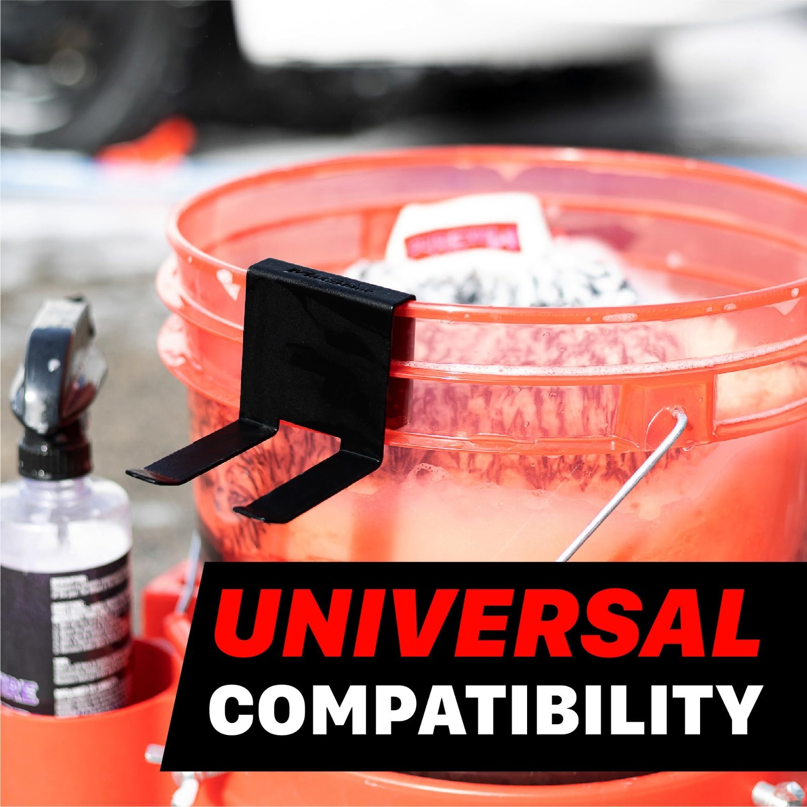 Universal Foam Cannon Bucket Mount – Durable Holder for Car Detailing & Garage S
