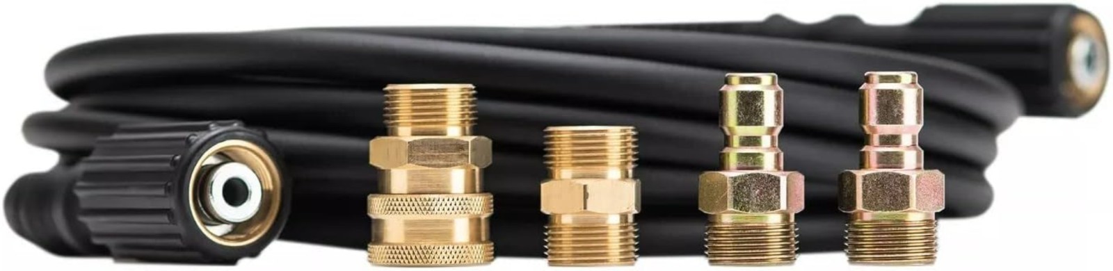 25′ Hose for Pressure Washers – Quick Connect, M22 Fitting