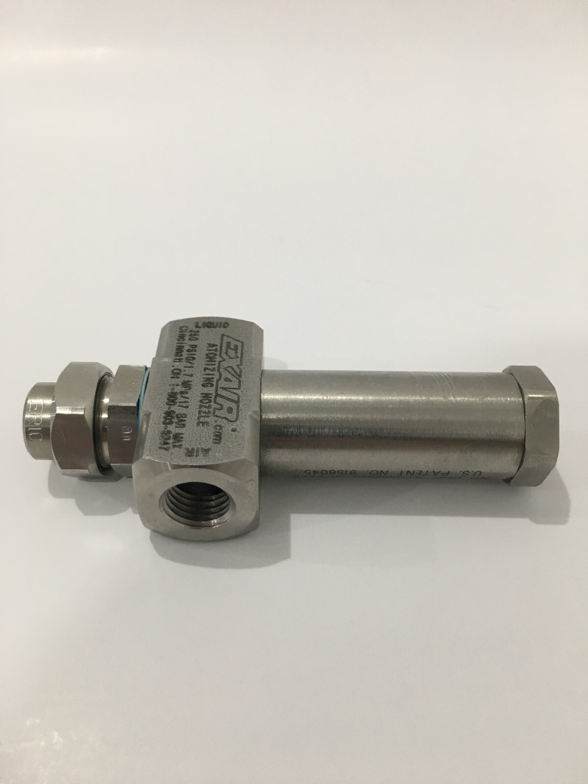 EXAIR Atomizing Spray Nozzle: Pressure, Low, 1 to 3.8 gph, 8″ Diameter